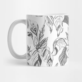 Gray Butterfly Garden Mug